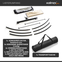 3in1 Riflettore Halfpipe, concavo 150x60