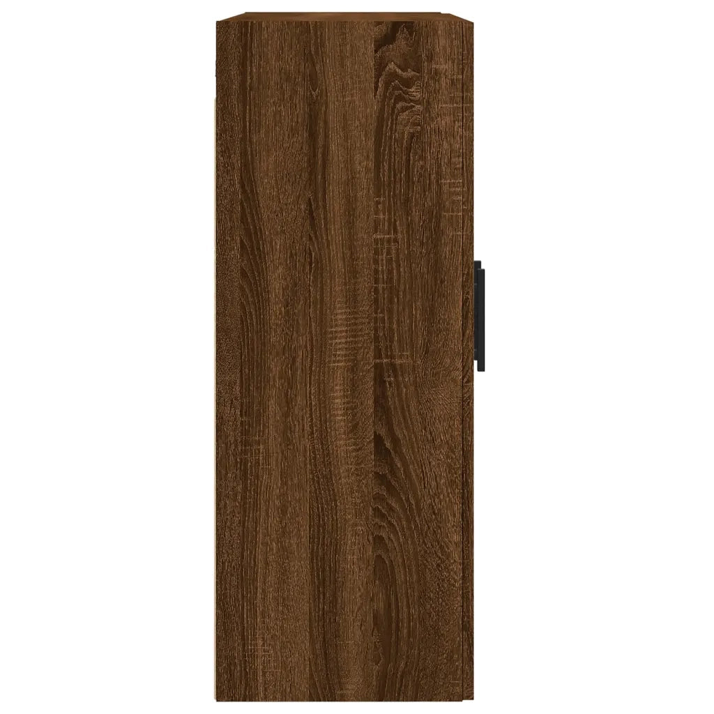 Armadietti a Parete 2 pz Rovere Marrone in Legno Multistrato 3198048
