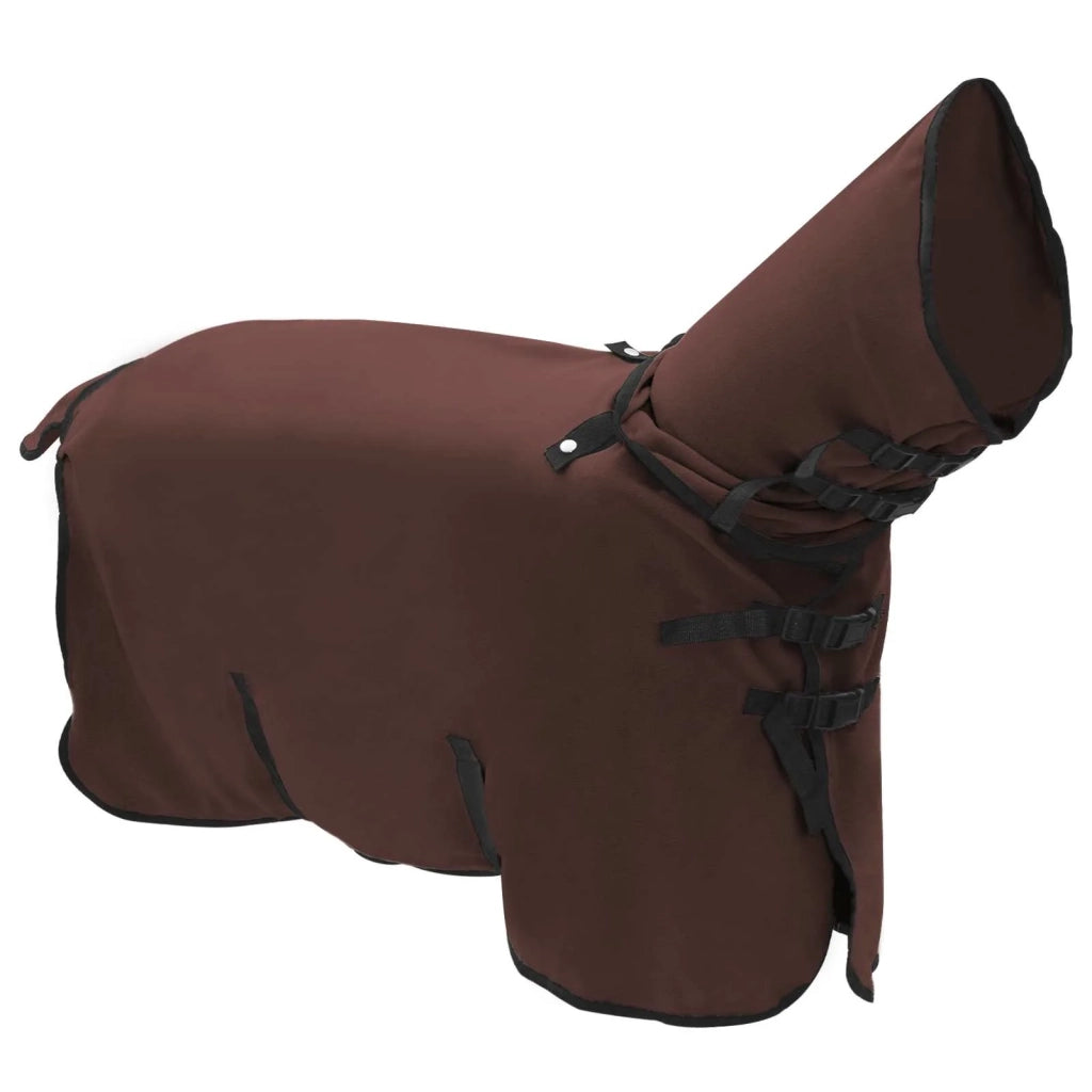 Coperta per Cavalli Marrone Scuro Completo 115 cm Poliestere CFW1734541