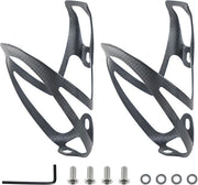Porta bicicletta leggera - Resistente - Porta bottiglie 72mm - Bicicletta da mountain bike - Viti di montaggio - Attrezzi - Biciclette da mountain bike - Panno nero (2 pezzi)