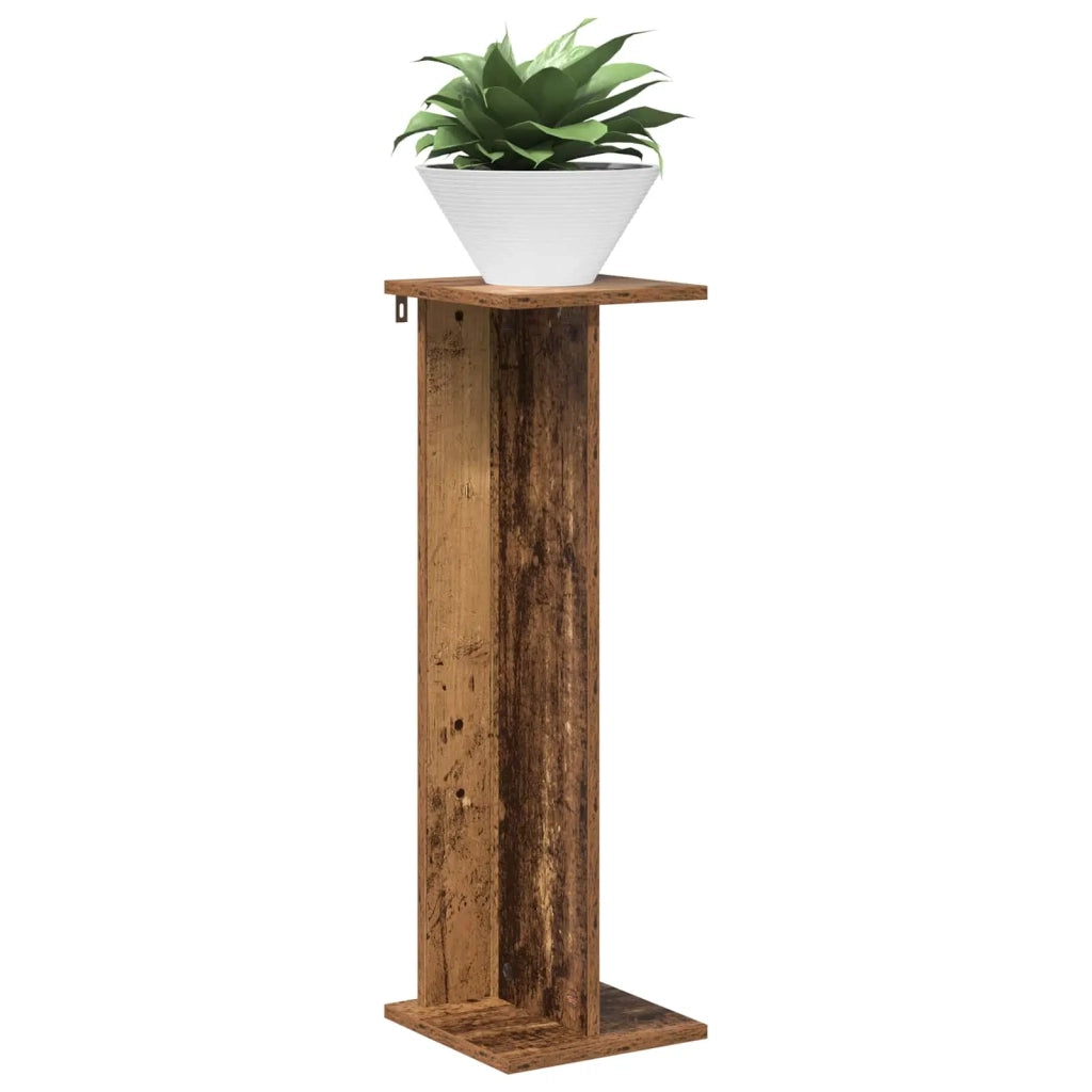 Supporto per piante 2 pcs Legno vecchio 25 x 25,5 x 80,5 cm 899655