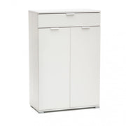 Mobiletto con 2 Anta e 1 Cassetto 75x38x112 h cm in Truciolare bilaminato Bianca
