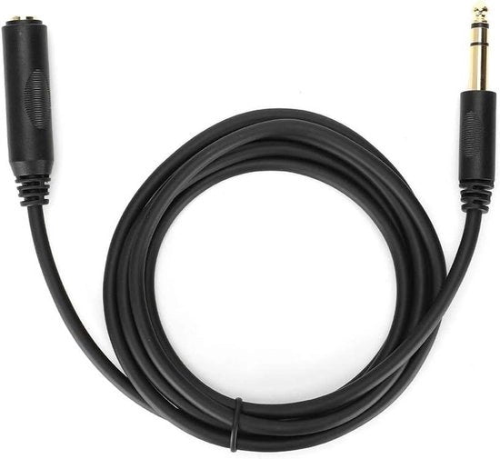 Cavo stereo 6.35mm per chitarra elettrica - 6 metri - conduttore puro rame - schermo - cavo di estensione per scheda audio