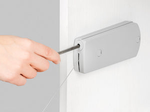 Meccanismo per Ante a Ribalta Microwinch Forza 10 Kg Plastica Grigia Acciaio e Tecnoplastica Emuca