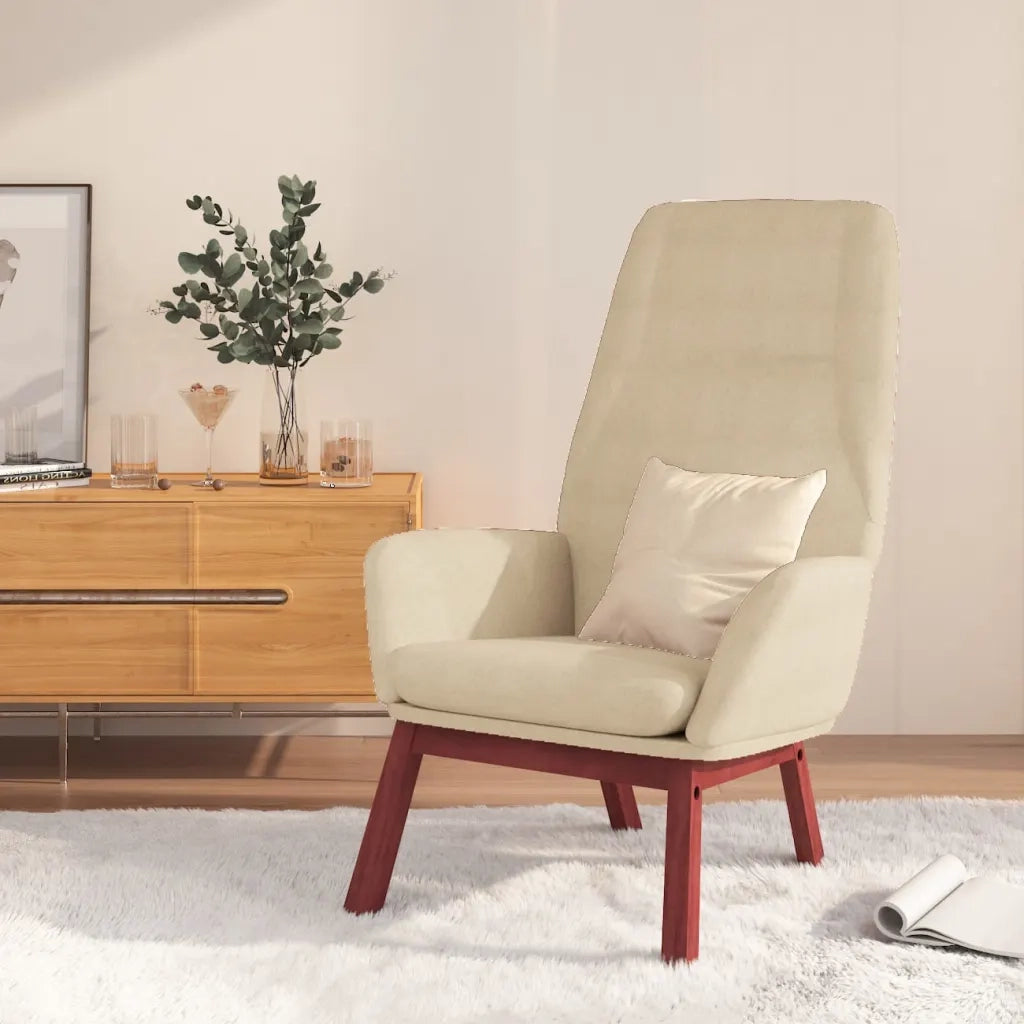 Sedia Relax Crema in Tessuto cod mxl 14227