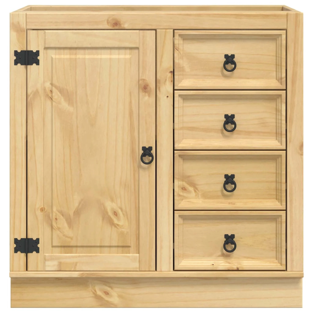 Armadietto SKI Marrone Miele 80 x 46 x 81 cm Pino massello