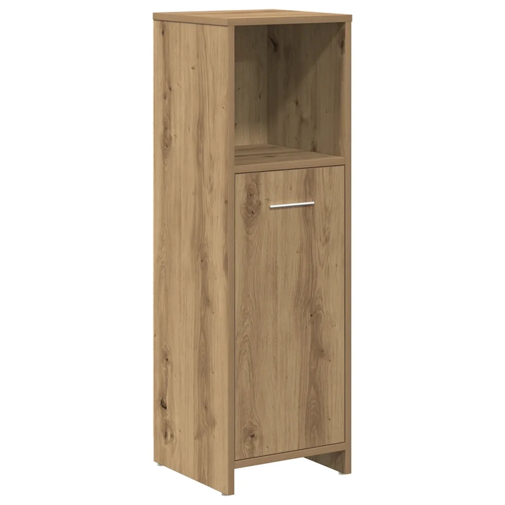 Set Mobili da Bagno 3 pz Rovere Artigianale Legno Multistrato