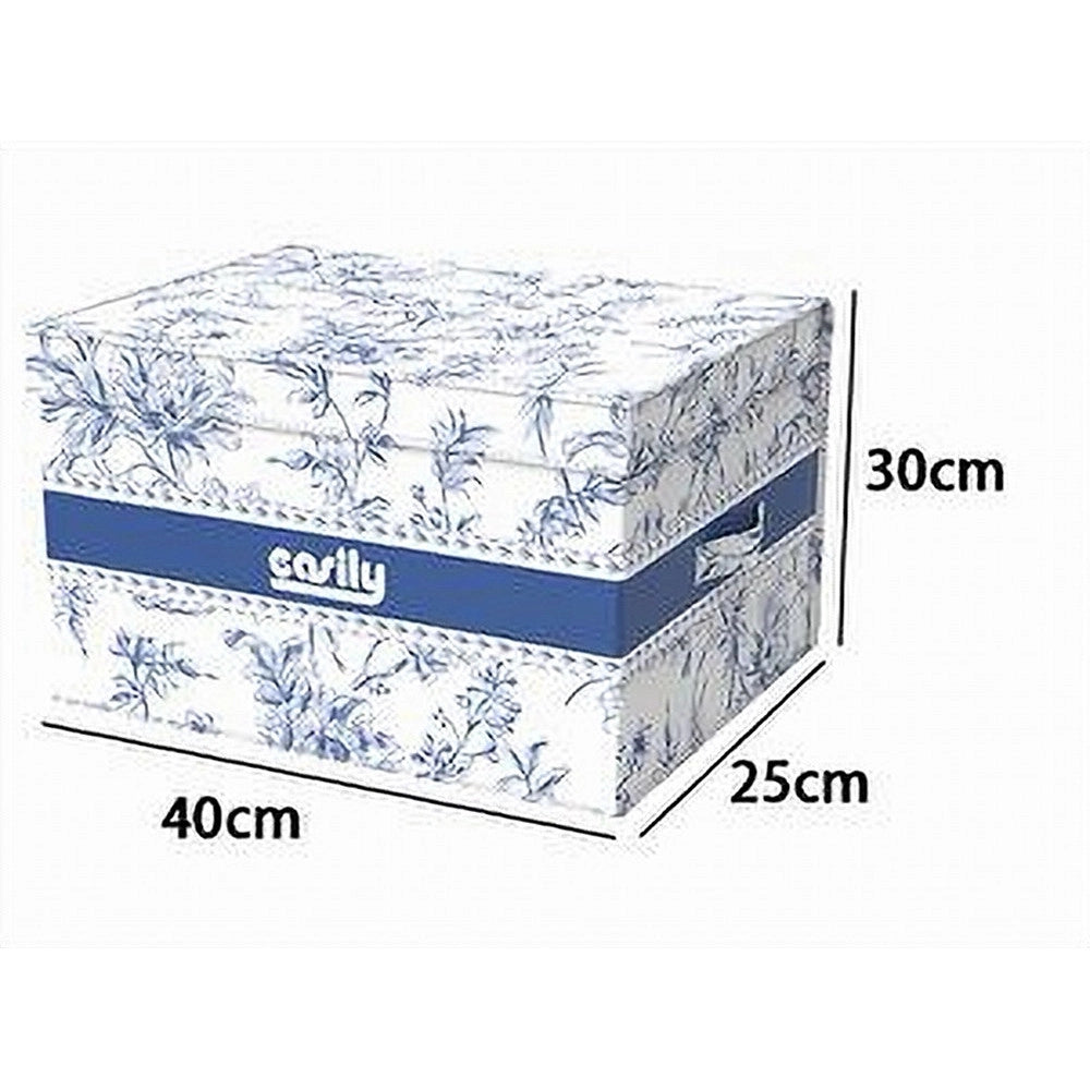 Trade Shop - Box Portatutto Scatola Salvaspazio Contenitore Organizer 40x30x25cm Fantasia 87315 -