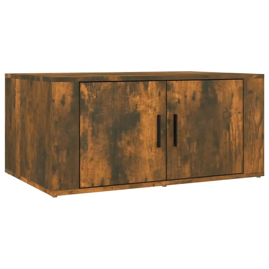 Tavolino da salotto | Tavolino da caff¨¨ | Tavolino da Soggiorno Rovere Fumo 80x50x36 cm Legno Multistrato
