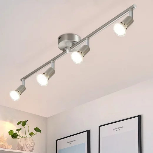 ZMH Faretto da soffitto 4 fiamme GU10 moderni orientabili per soggiorno camera letto