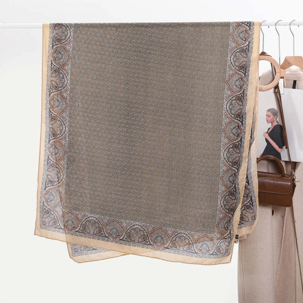 Sciarpa da donna vintage con stampa a catena