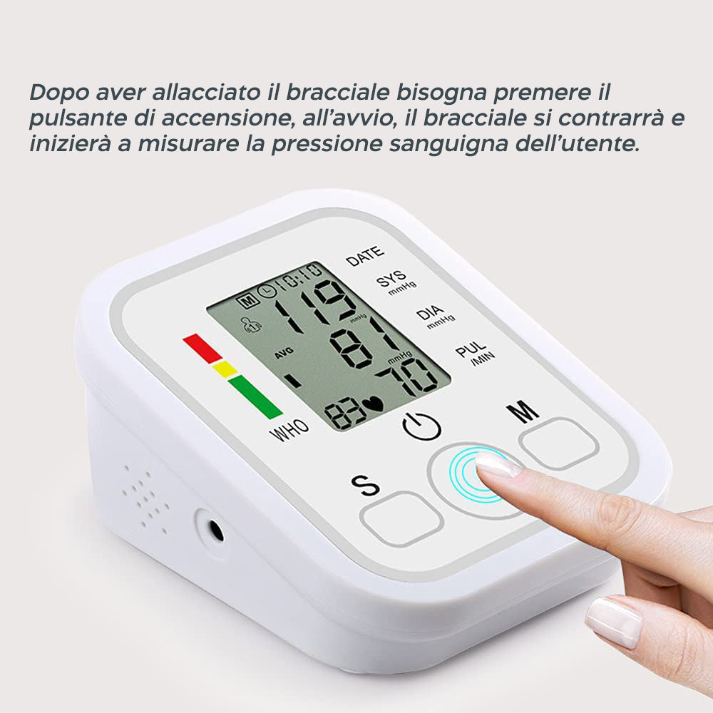 Misuratore Automatico di Pressione Arteriosa da Braccio con Monitor
