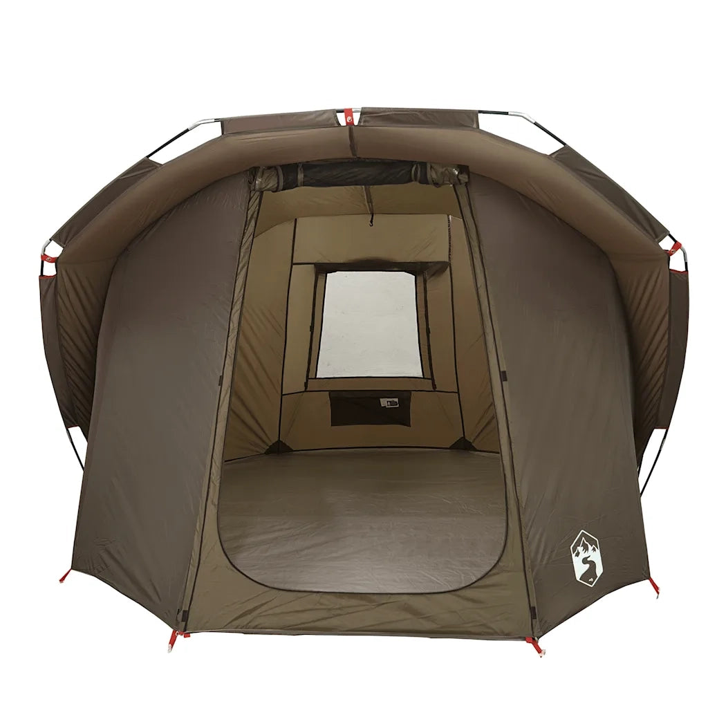 vidaXL Tenda da Pesca per 4 Persone Marrone Impermeabile