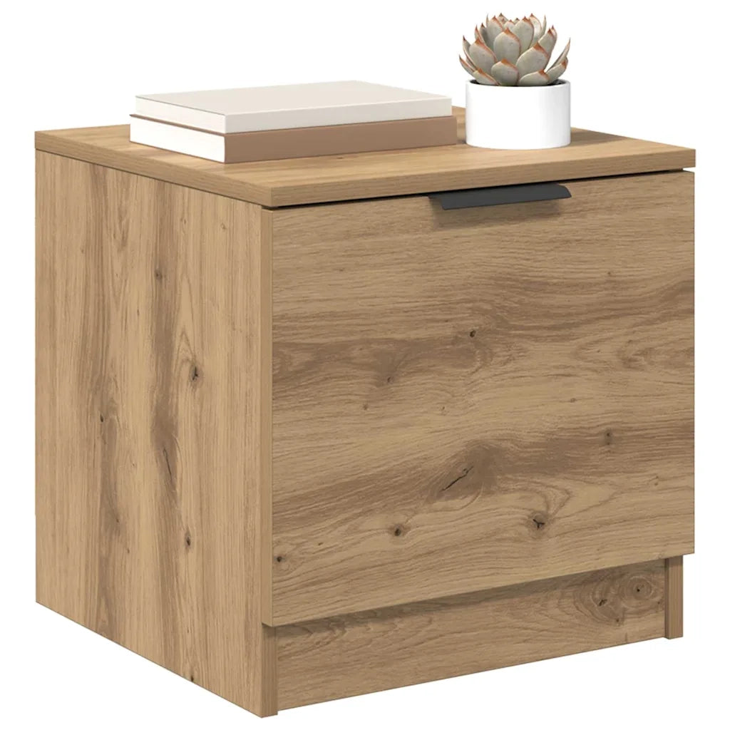 Armadietto per letto 2 pz Rovere artigianale 40 x 39 x 40cm CFW2476456