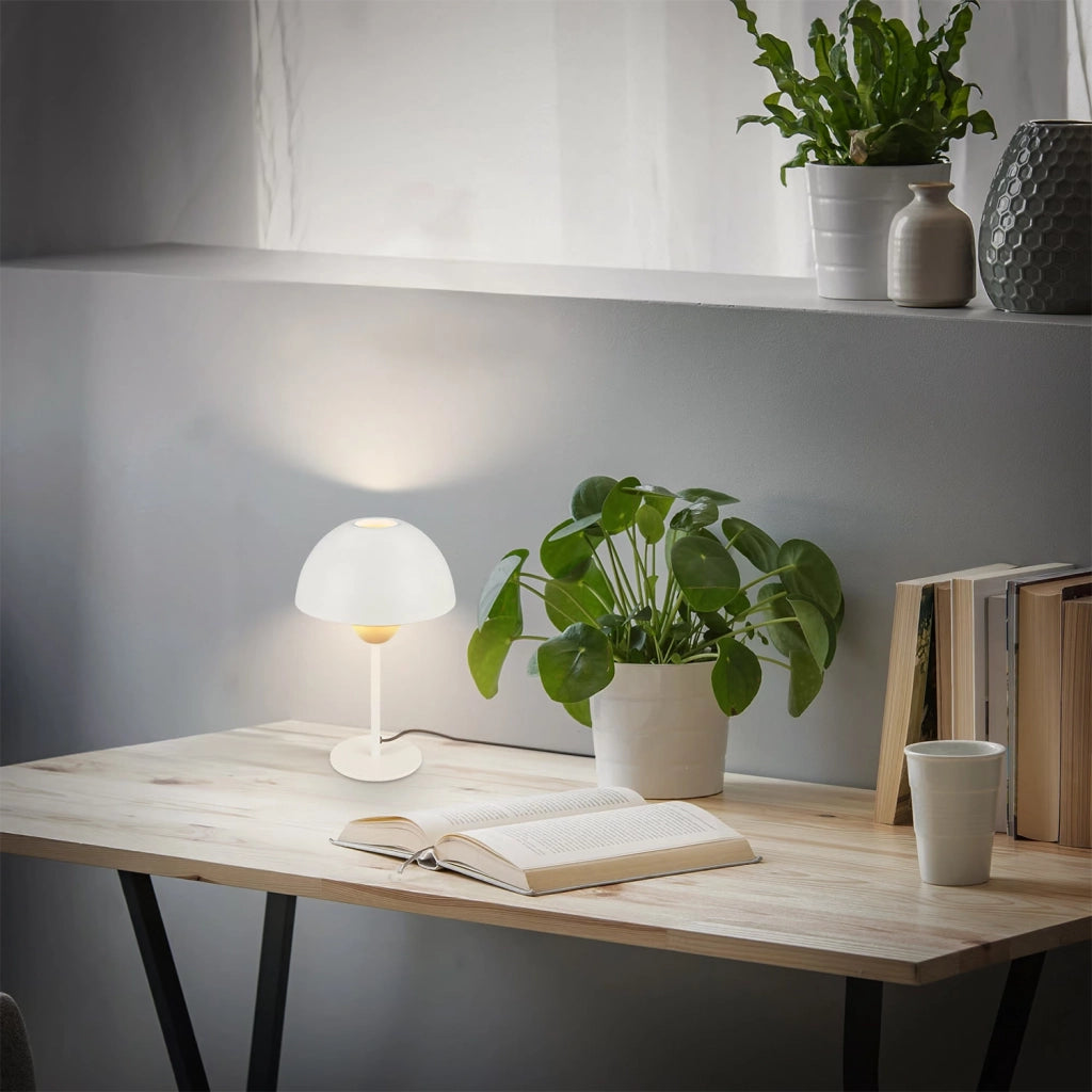 Abatjour Moderna Gryde Metallo Grigio Caffè 1 Luce E14 Ip20