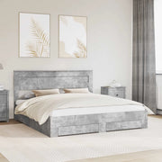 Struttura del letto con testiera Grigio cemento 180 x 200 cm 3409961