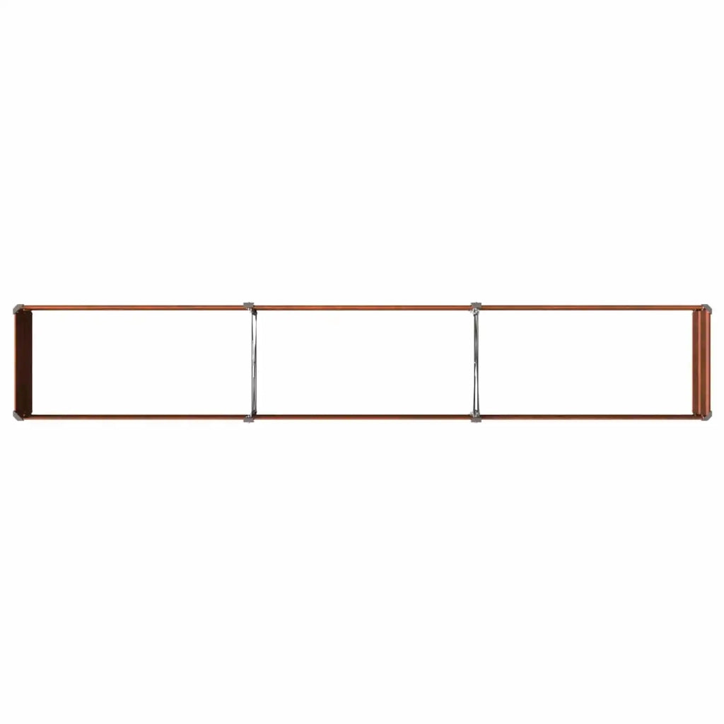 Letto rialzato da giardino Ruggine 240 x 40 x 24 cm cartone 8006336