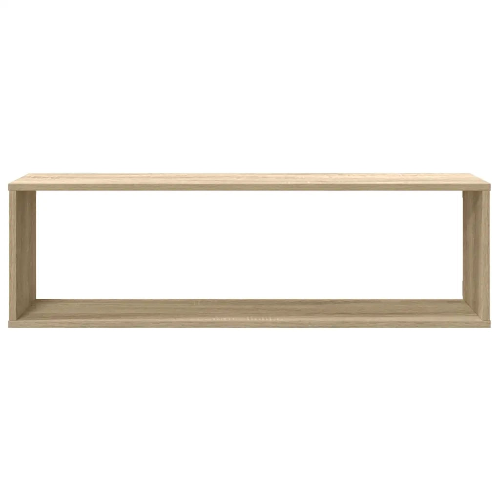 Mensole Parete a Cubo 4pz Rovere Sonoma 100x15x30cm Multistrato 807089