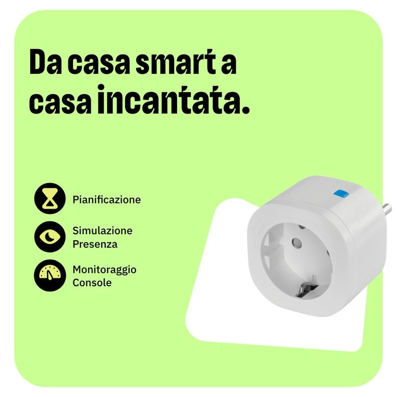 OMAJIN by Netatmo set 4 Prese Intelligenti con timer. monitoraggio consumo. controllo remoto. spegnimento ritardato. risparmio energetico. Wi-Fi/Bluetooth. 16A/3680W. OSP-SK-01-EC