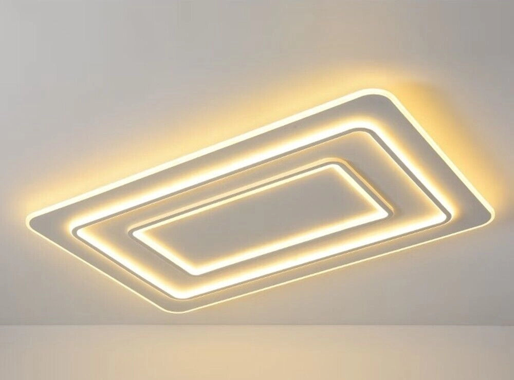Lampadario Plafoniera Illuminazione Led Moderno Luce con telecomando Dimmerabile 123W 9840 lumen