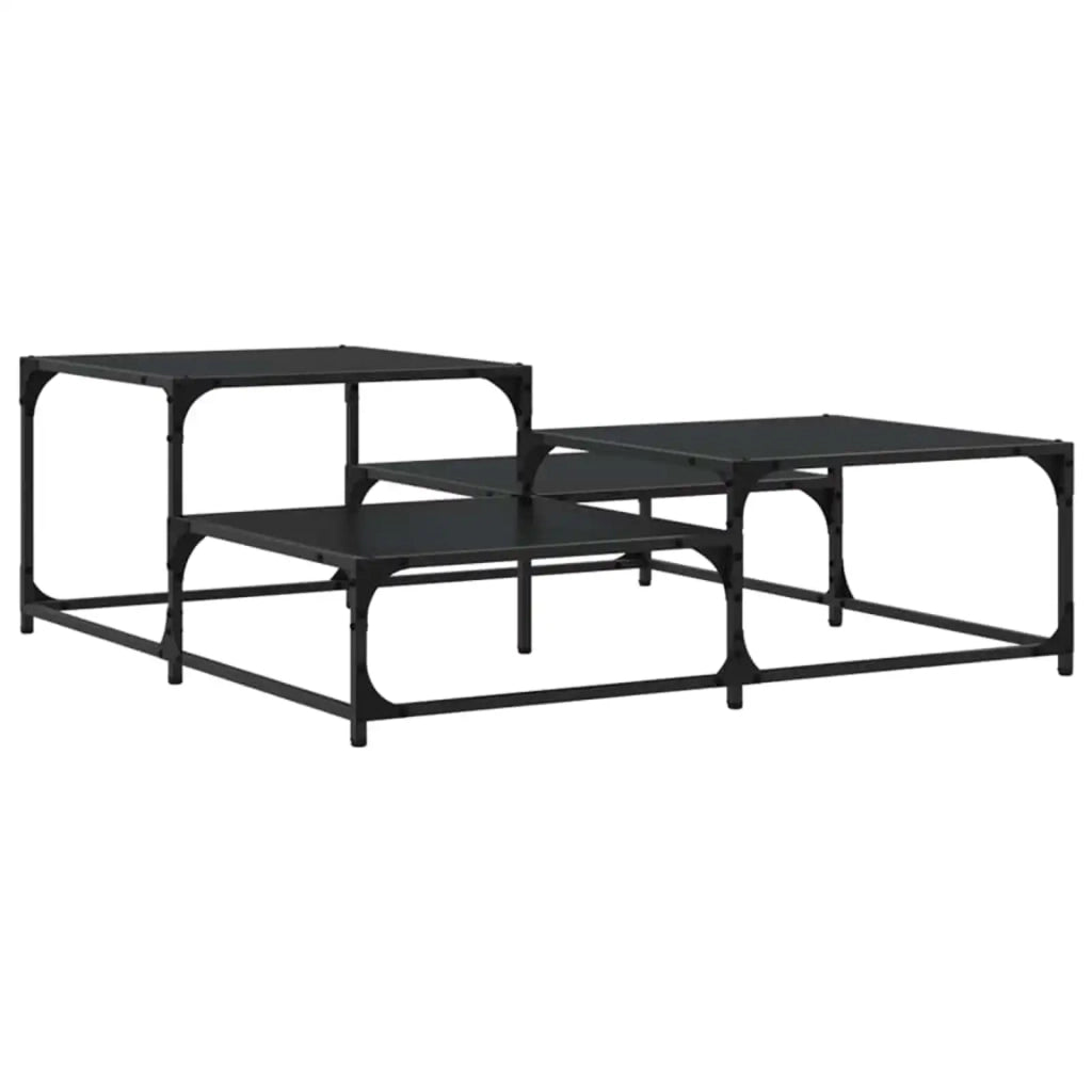 Tavolino da salotto Rovere Nero 107 x 107 x 40 cm 905693