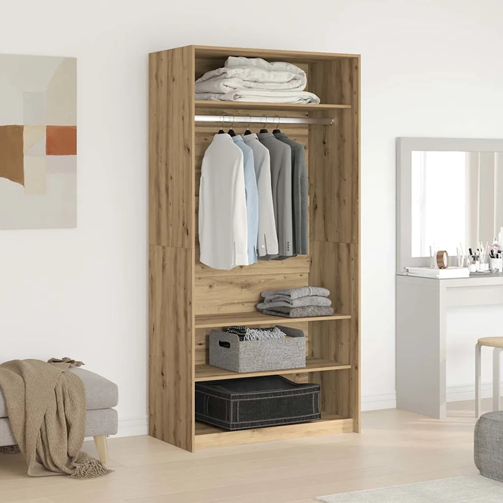 Armadio Rovere Artigianale 100x50x200 cm in Legno Multistrato CFW5963473