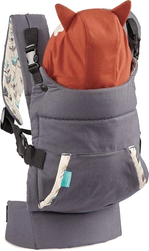 Porta bebè ergonomico con cappuccio Vossen e cintura a spalla regolabile per neonati e bambini da 54 a 18 kg 

Modello: Cuddle Up
Capacità di carico: 54-18 kg
Peso: non specificato
Età di utilizzo: neonati e bambini