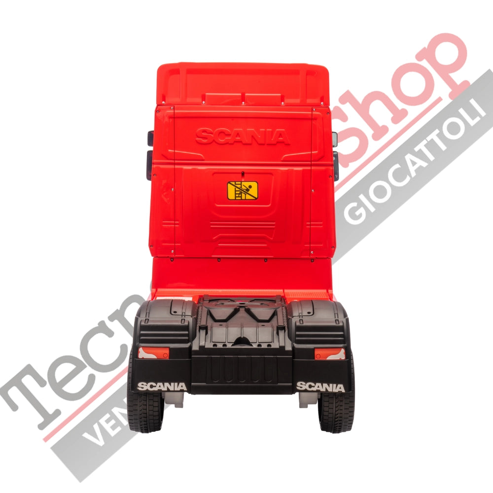 Camion Elettrico Per Bambini  Scania 24V Porte Apribili-Rosso