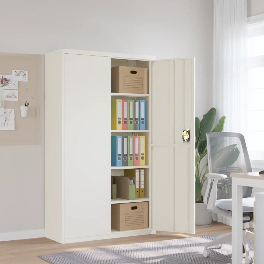 Armadio Classificatore Bianco 105x40x180 cm in Acciaio 339768