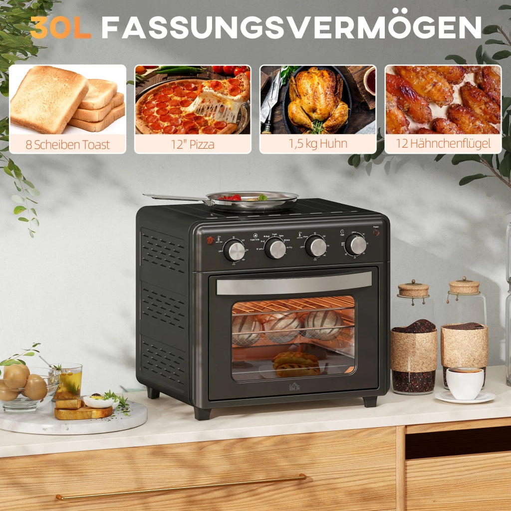 Forno a convezione ¨C zephmum ¨C 90-230¡ã C, 7 programmi, accessori, nero