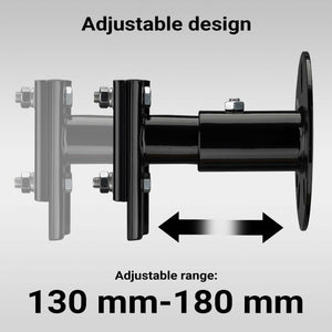 Farm Jack – Transport Set Includes High-Lift Jack up to 3000 kg and max. 76 cm Lifting Height with Wheel Mount Bracket