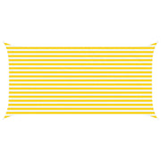 Vela Parasole | Telo Ombra | Vela da ombra solare Giallo e Bianco 5 x 2,5 m