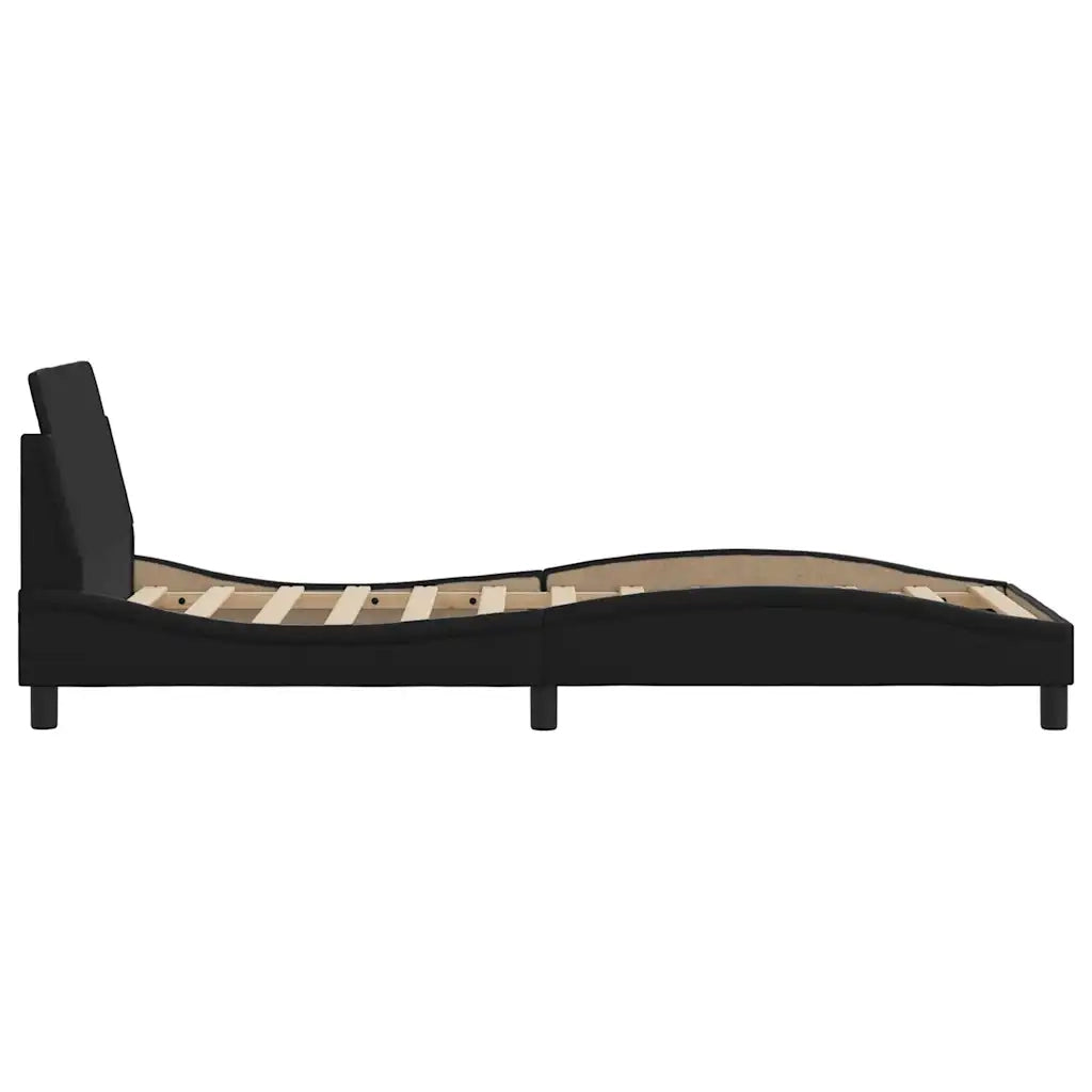 Giroletto Dover Nero 90x190 cm in Similpelle 373098