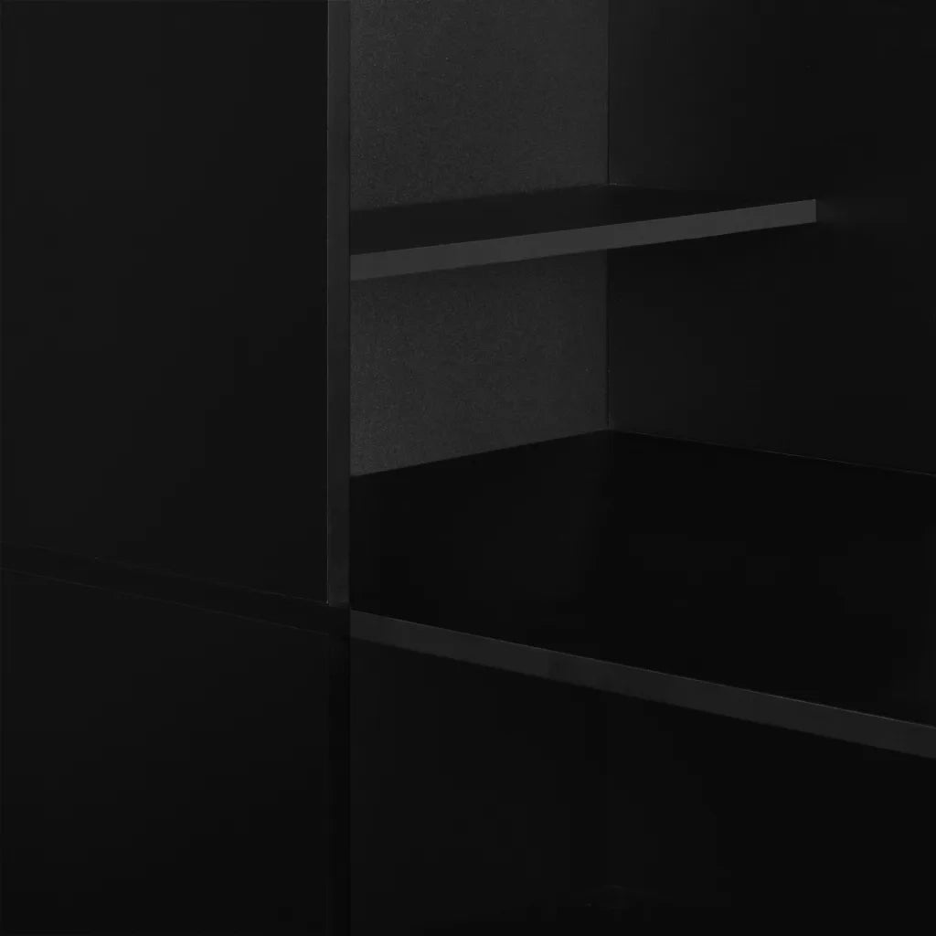 Tavolo da Bar con Mobiletto Nero 115x59x200 cm cod mxl 23531