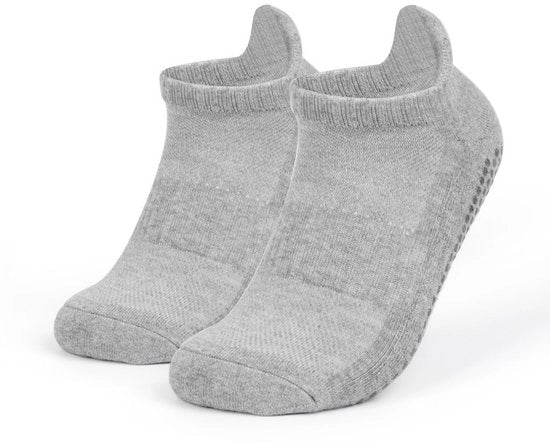 Yogasokke antiscivolo - calze da bagno in cotone - calze con assorbimento di sudore e funzione antiscivolo - adatte per Pilates, danza classica, danza su piedi nudi, calze antiscivolo per ospedale - unisex (M, 39-42)