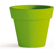 Vaso moderno di design Ø80 H70 in polimero verde resistente per interno ed esterno - Made in Italy - Monacis