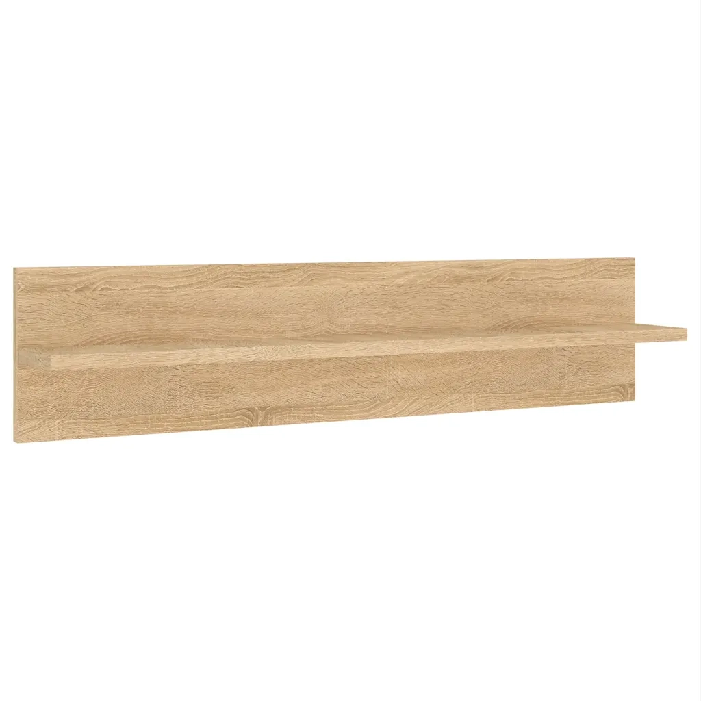 vidaXL Mobili TV a Muro con LED 5pz Rovere Sonoma Legno Multistrato