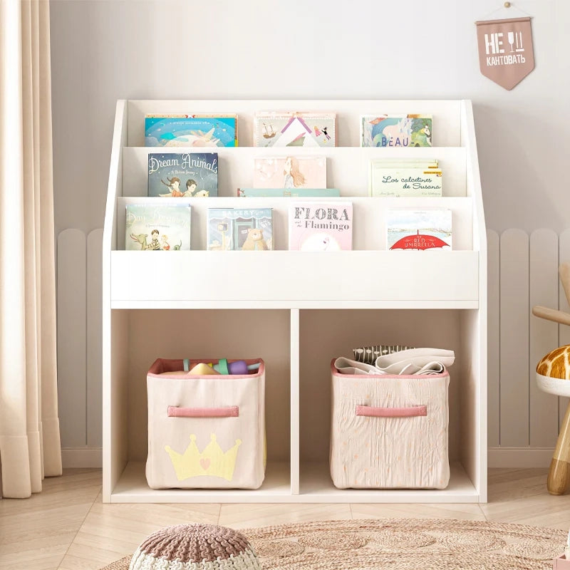 Scaffale per libri e giornali per bambini Mobile per giocattoli Libreria verticale