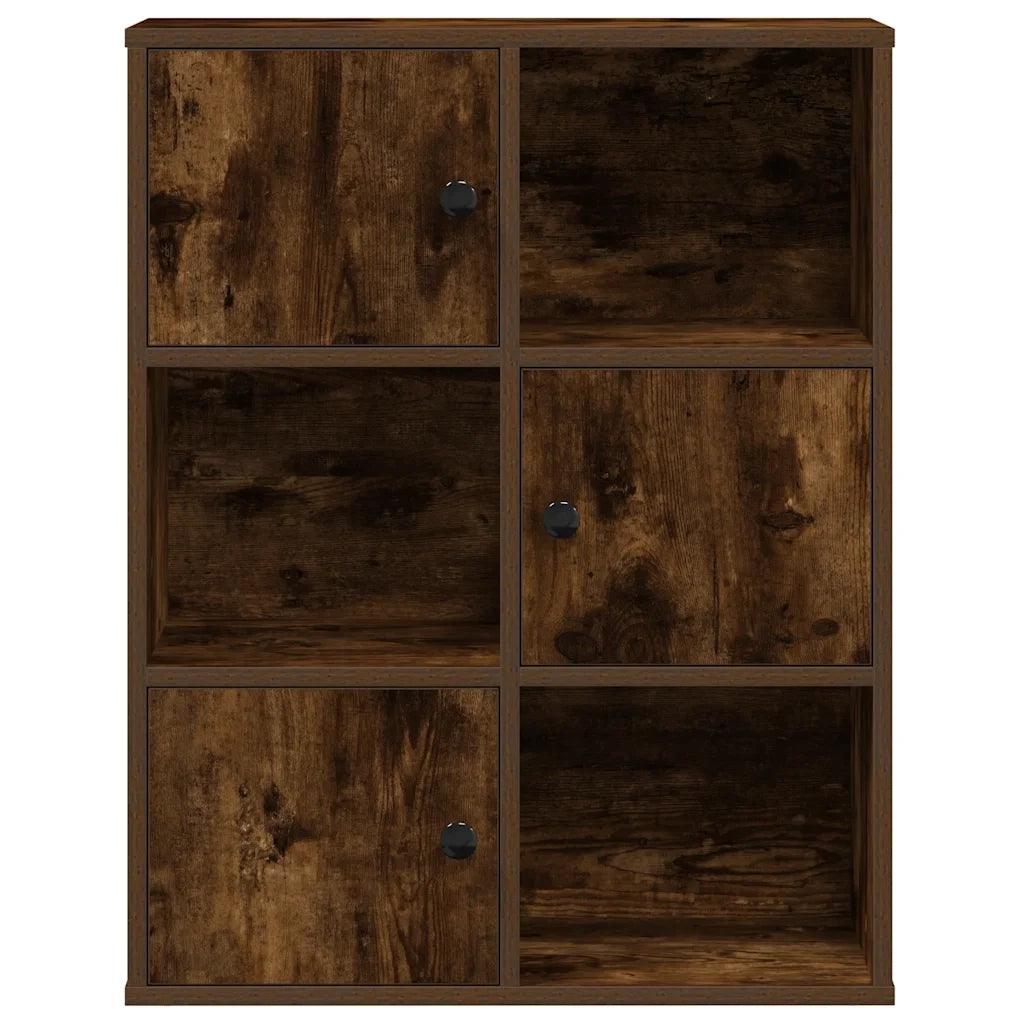 Libreria Rovere Fumo 60x24x76,5 cm in Legno Multistrato 860386