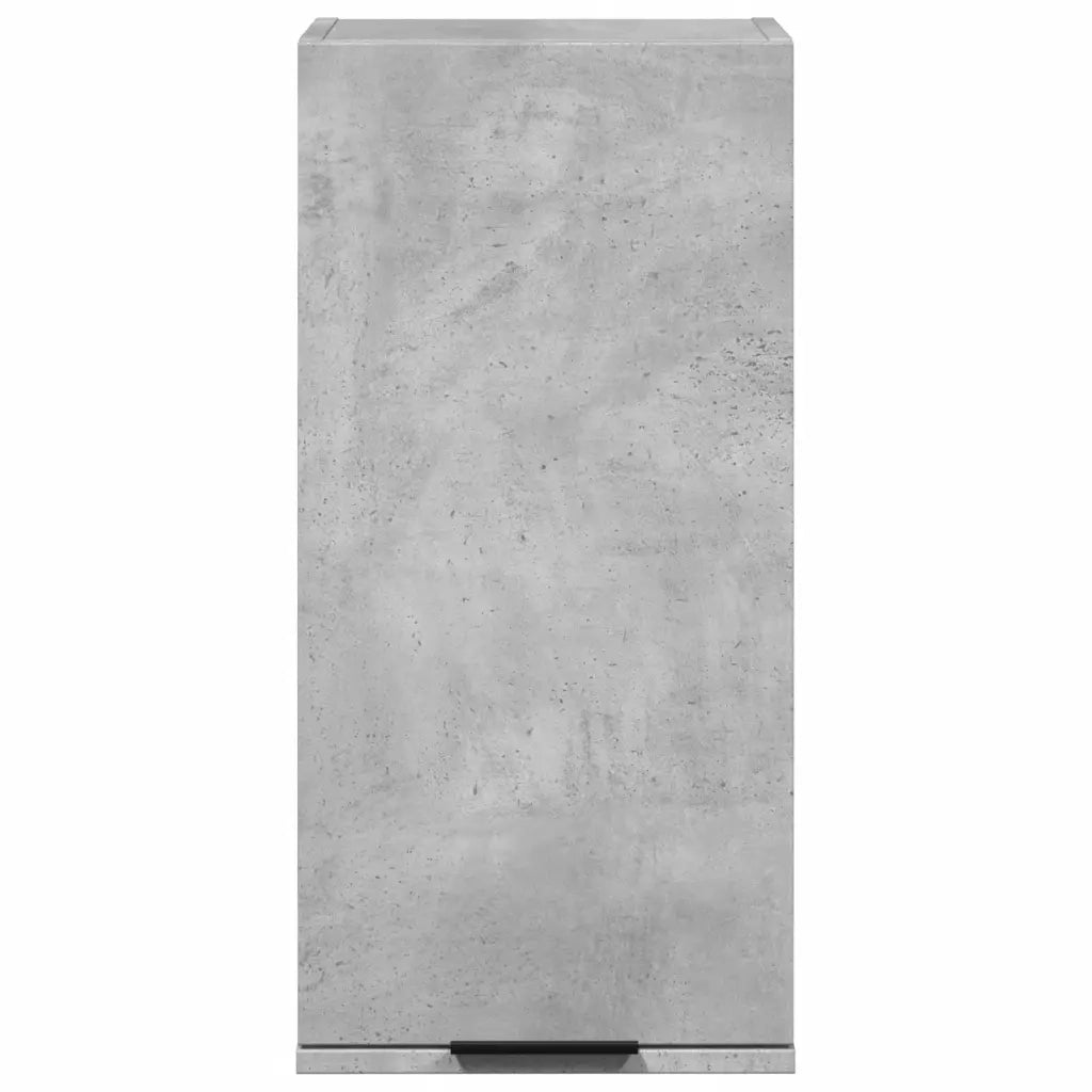 Mobile da Bagno a Parete Grigio Cemento 32x20x67 cm
