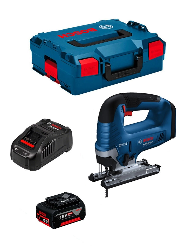 Seghetto Alternativo BOSCH GST 18V-125 B (1 x 5,0 Ah + GAL1880CV + L-Boxx 136)