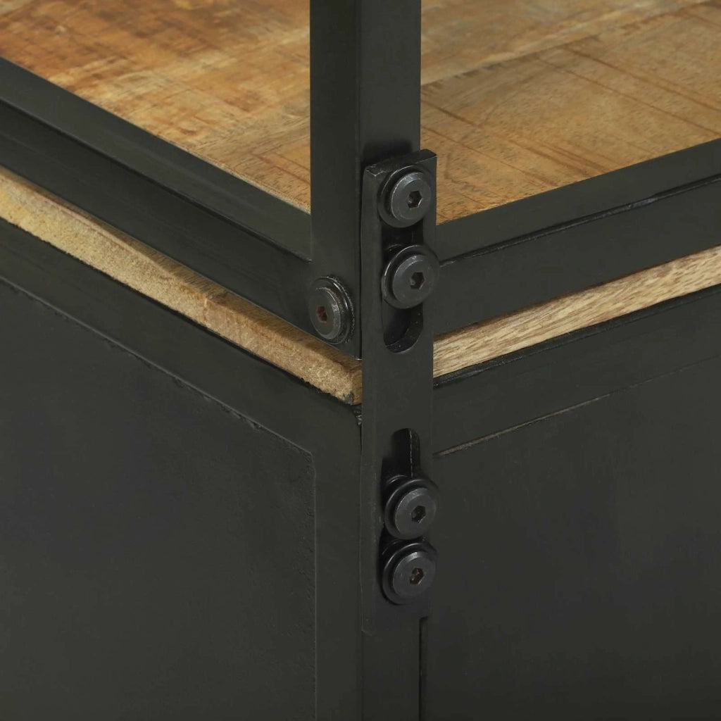Credenza Marrone 70 x 35 x 180 cm Legno di mango massello 3310126