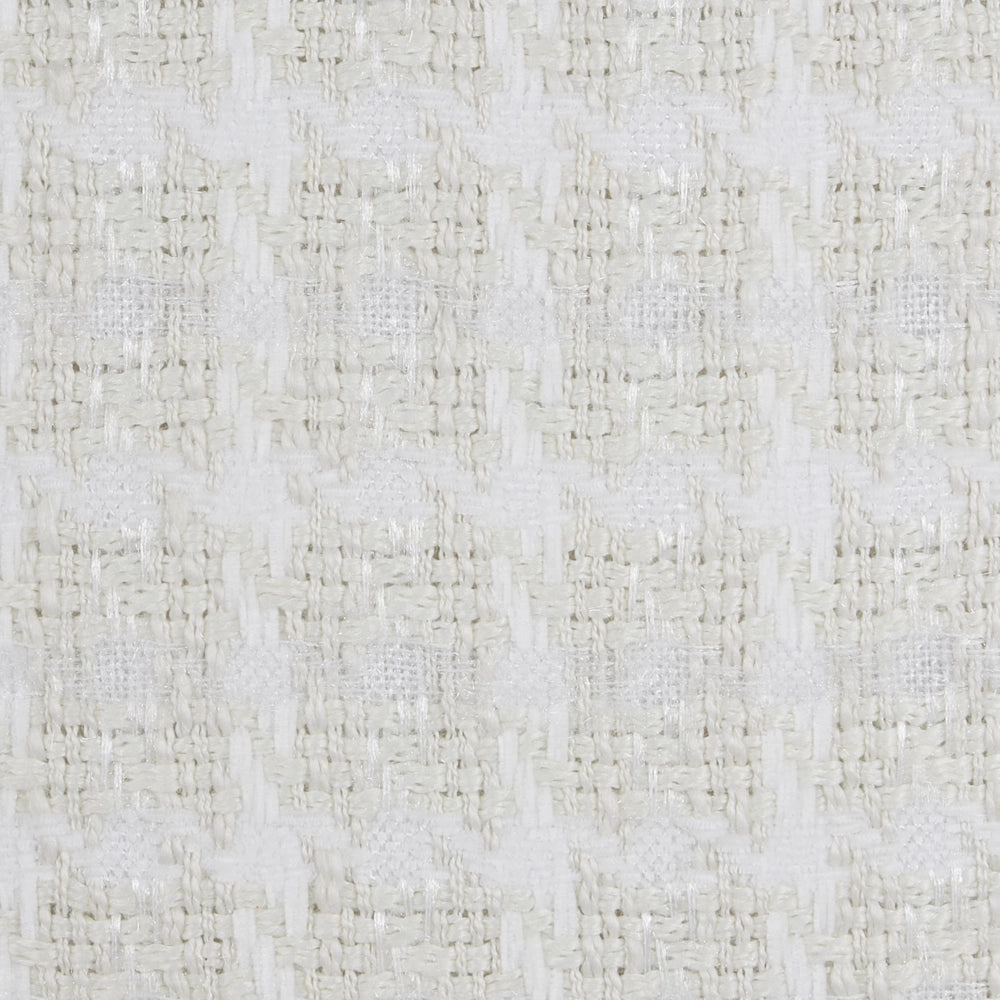 Cuscino decorativo cotone con motivo a quadri 45 x 45 cm Beige soggiorno camera da letto