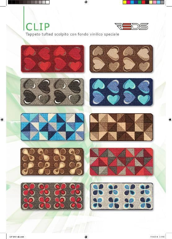 Tappeto cucina clip 57 x 190 cm reds