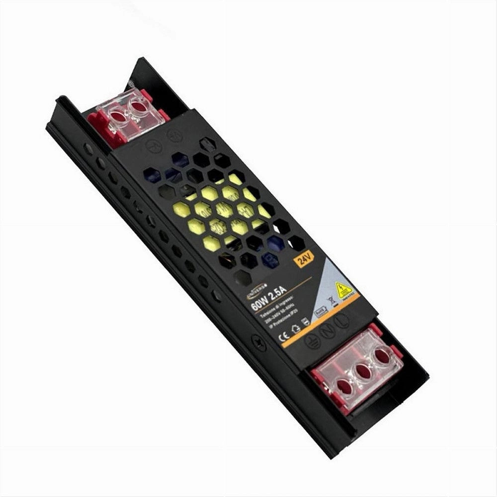Trade Shop - Alimentatore Slim Stabilizzato 24v 60 W Switch Trasformatore 2.5 Mha Fhyla60w24v -