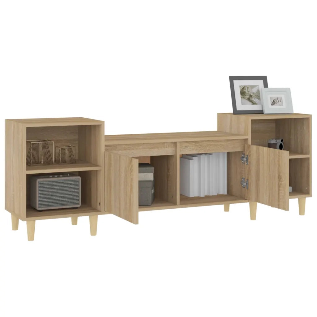 Mobile Porta TV-Mobile per TV-Credenza TV Rovere Sonoma 160x35x55 cm Legno Multistrato 453345