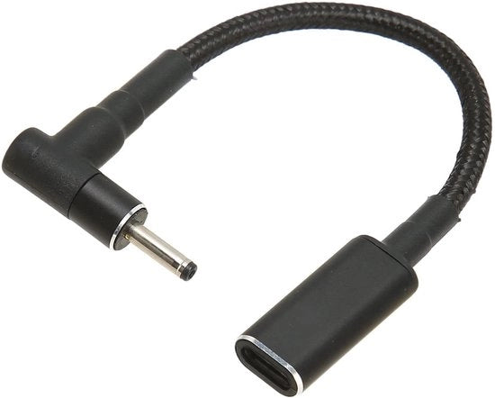 Adattatore USB C - USB C a 3.0x1.0mm DC - 100W Cavo di Ricarica - Cavo Corto - Convertitore per Laptop e Accessori - Ideale per l'Uso Domestico