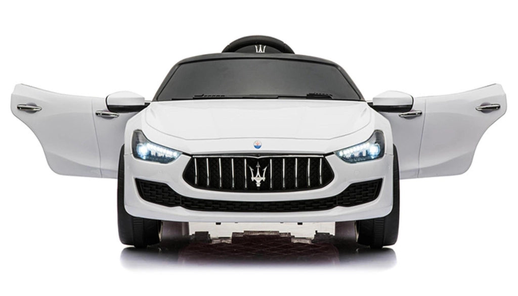 Macchina Elettrica per Bambini 12V con Licenza Maserati Ghibli Bianca