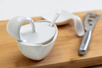 Kit Aperitivo Tagliere Legno Scuro 38,3x26,7x2,8 cm con Accessori