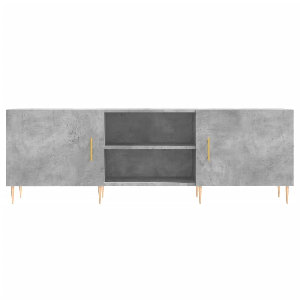 Mobile TV multimediale scaffale TV credenza mobile TV sala da pranzo soggiorno camera da letto 150 x 30 x 50 cm legno ingegnerizzato grigio 02_0025997